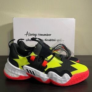 Adidas Trae Young 1 Black/Volt Mens Size 9